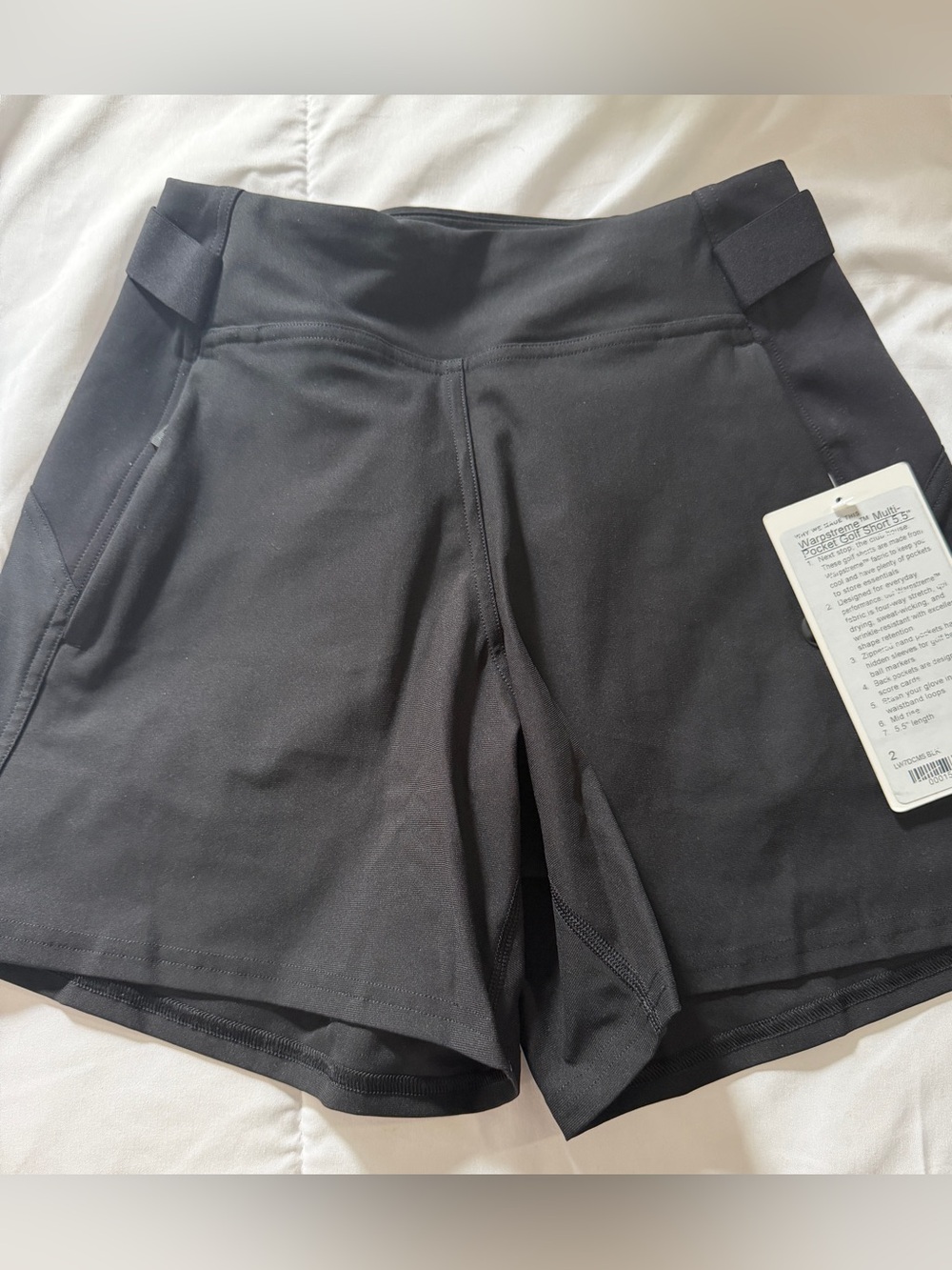 lululemon athletica Black High-Waist Athletic Shorts
